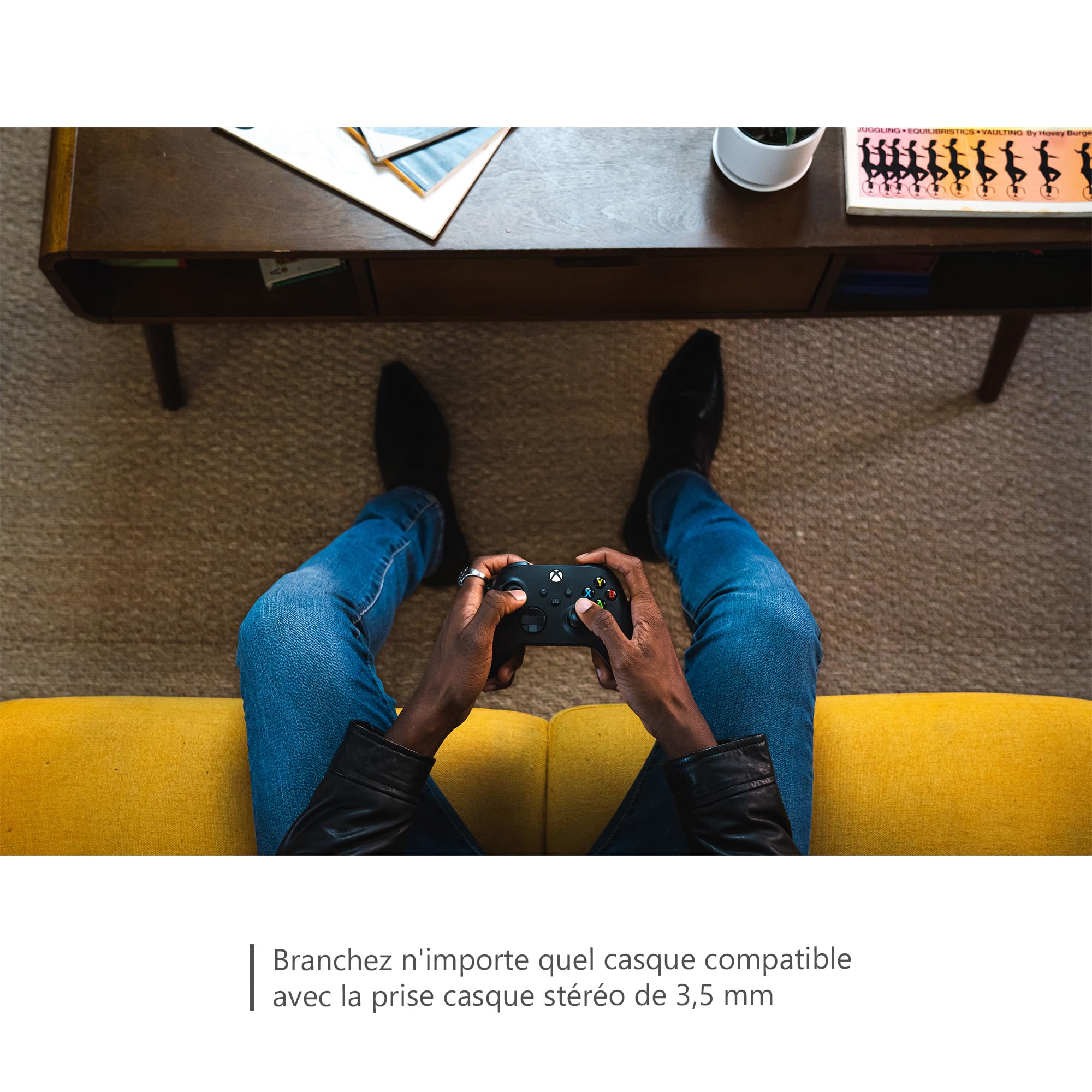 Xbox Manette sans Fil - Carbon Black Pour Xbox Series X, Series S, One, Windows 10 & 11, Android et iOS