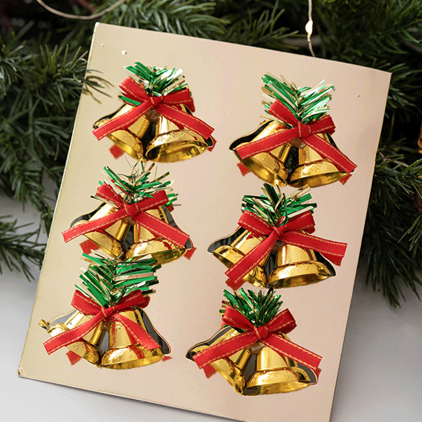 Campane Per Albero Di Natale In Oro Ornamenti Ghirlande Stagionali Metallo
