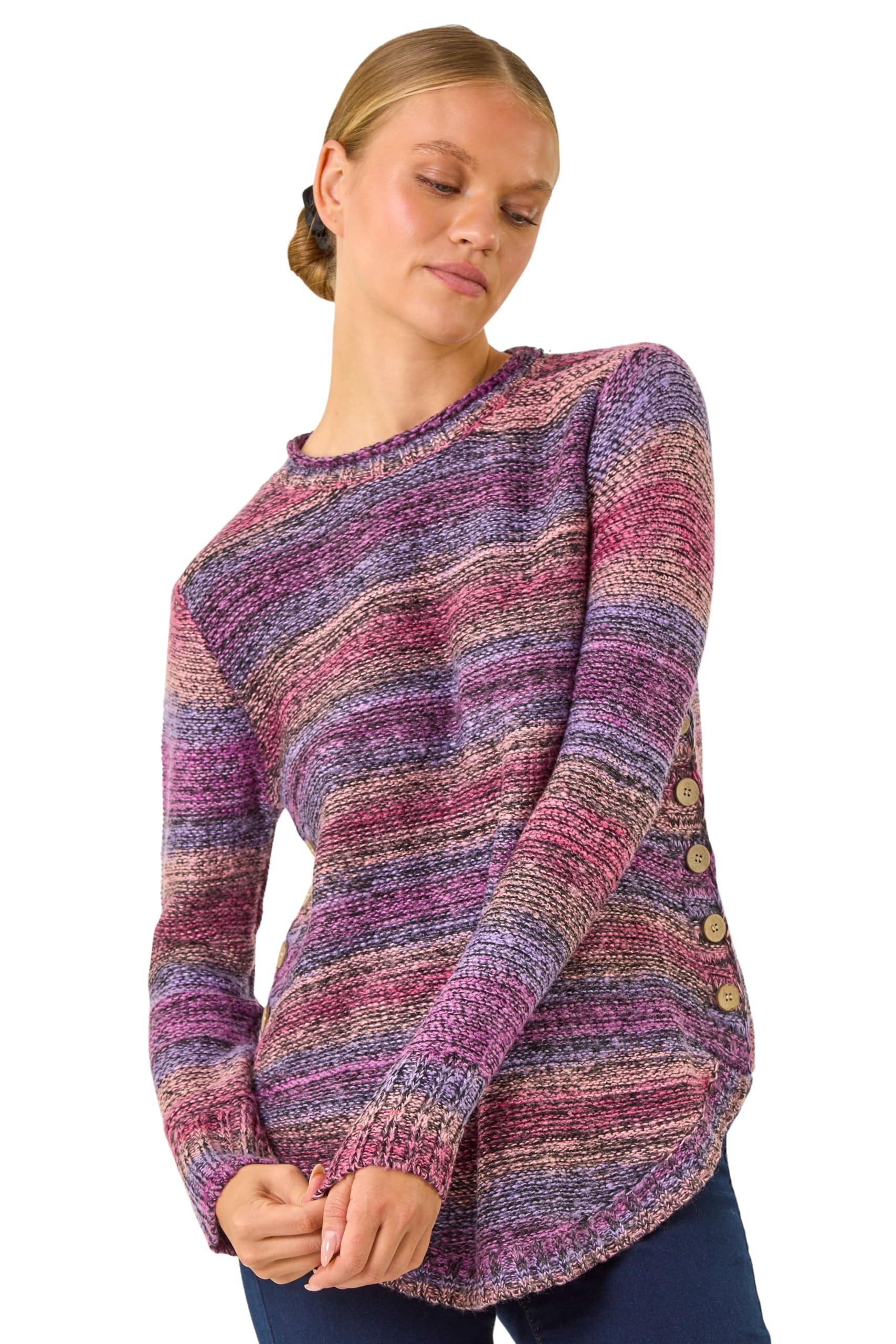 Roman - Women's Jumper - Curved Hem - Size 18 - Wine