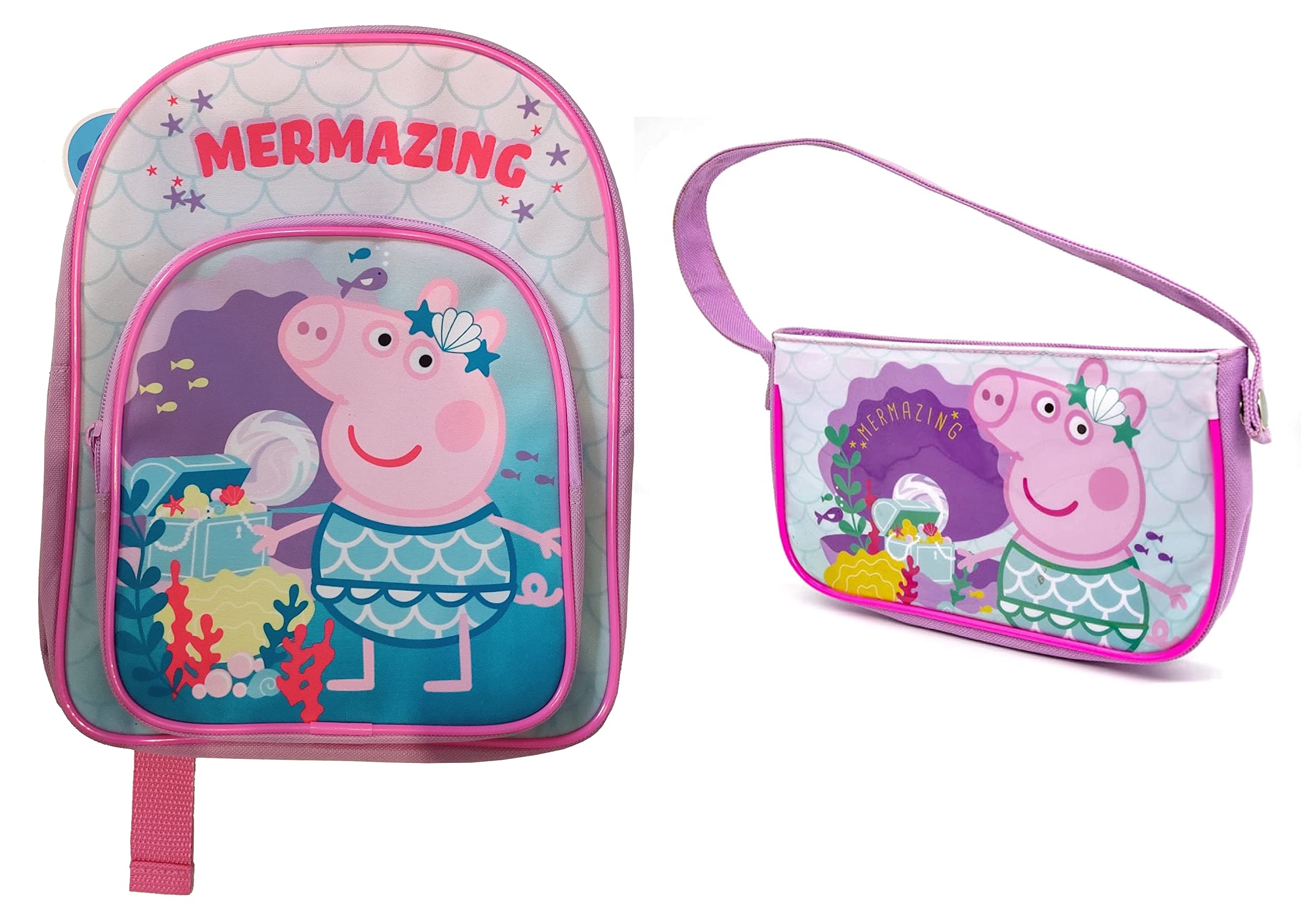 Peppa PigMermazing Childs School Backpack and Handbag Set