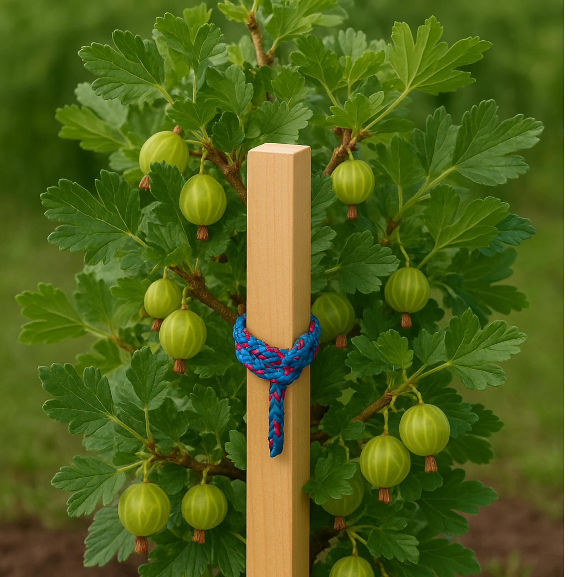 25 Picchetti in Legno di Faggio 80 cm 25×25 mm – Pali Quadrati per Giardino con Punta Robusta, Tutori per Pomodori, Pali da Recinzione e Piante, Segnalatori da Terra