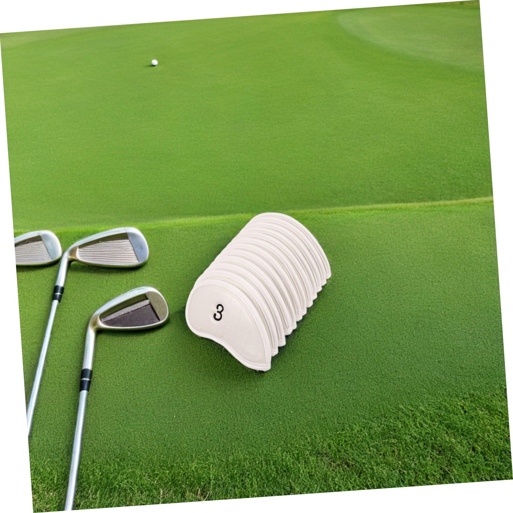 12 Piezas Fundas para Palos de Golf de Protectores Resistentes al para Driver Fairway y Putter Cierre Seguro Diseño y Elegante Accesorios para Golfistas