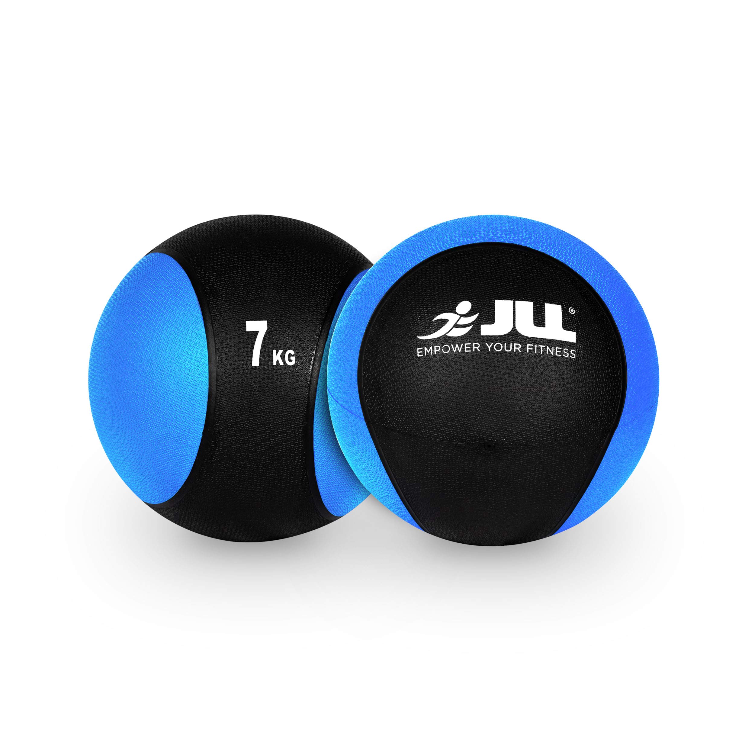 JLL Medicine Balls 1-10kg, Heavy Duty Rubber, Colour Coded Weights - For Weight Training, Exercise, Fitness, MMA, Boxing (7)