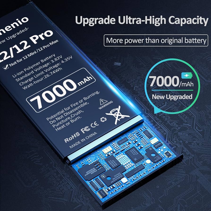 Amazon.com: Venenio Battery for iPhone 12 Pro, [7000mAh