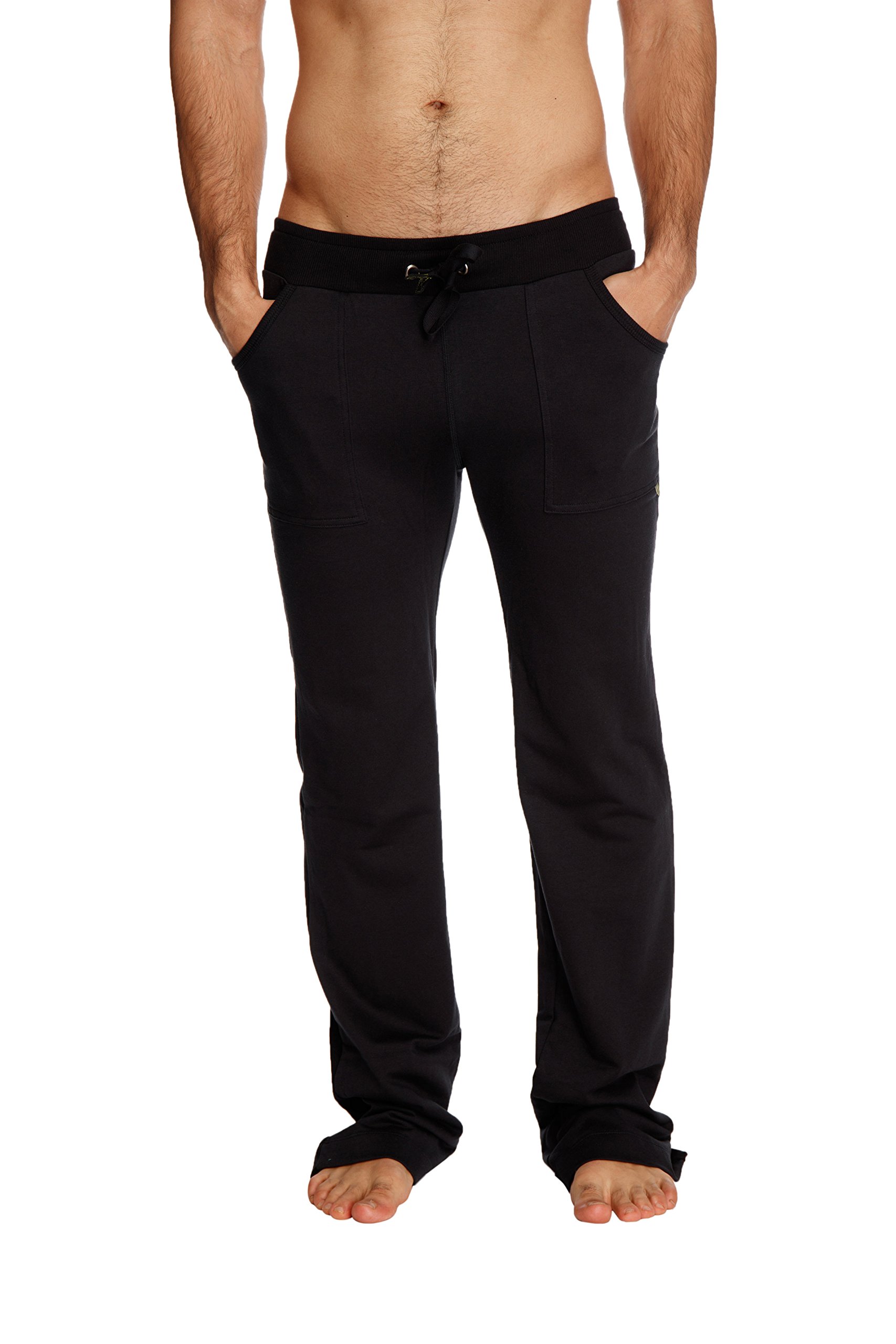 4-rth Men's Eco-Track Sweat & Yoga Gym Pant Modal French Terry Made in America Caliifornia Stretch Fit European Style