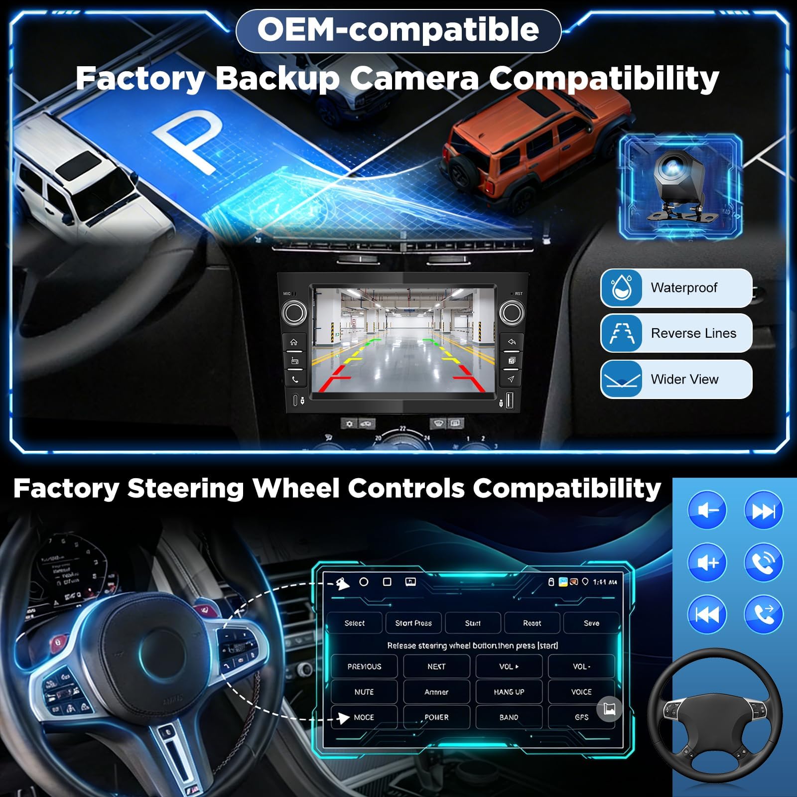 [4+64G] Radio Android per Opel Corsa Astra Zafira Meriva Vivaro Combo Tigra TwinTop: 7 Pollici IPS Touchscreen AAA con Carplay Wireless e Android Auto, 5G/WiFi, GPS + Telecamera di Retromarcia