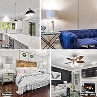 Vista 7 de 24 Pack A19 LED Light Bulb Daylight 5000K LED Bulbs, 60 Watt Equivalent, Efficient 8.5 Watt, 800 Lumens, E26 Medium Base, Non-Dimmable, ETL/UL Listed