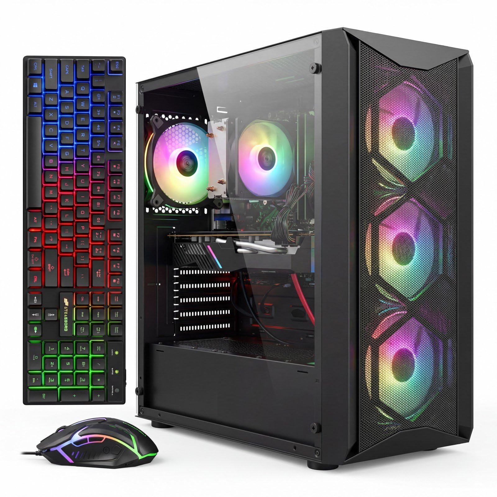 Amazon.com: STGAubron Gaming PC Computer Desktop, AMD Ryzen 5 5500