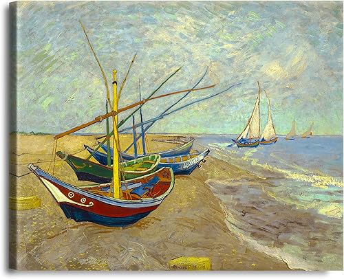 Miniatura 604 de A&T ARTWORK The Starry Night de Vincent Van Gogh. Tamaño del marco: 36 x 30 pulgadas, tamaño de la imagen: 30 x 24 pulgadas, reproducciones clásicas