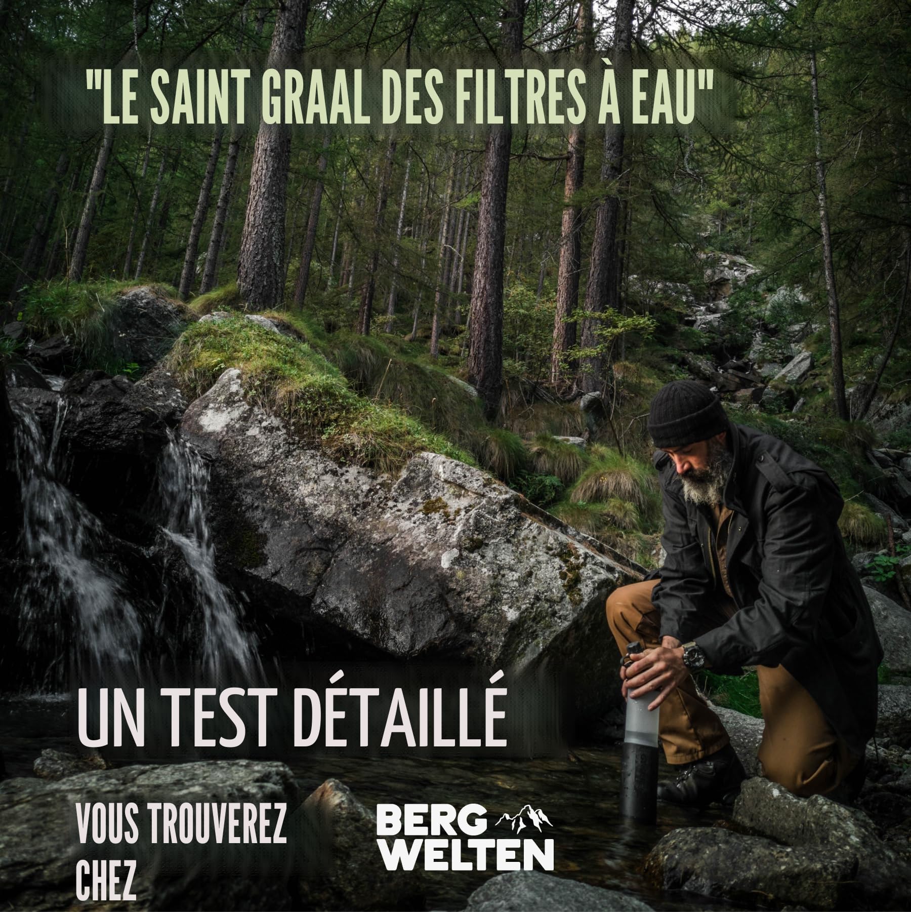 GRAYL GeoPress 710 ml Filtre à eau pour l'extérieur Élimine 99,99% des bactéries et virus Camping Survie Voyages Covert Black