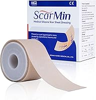 Vista 11 de HBM Advanced - Hojas de silicona de grado médico para cicatrices, tratamiento y prevención de cicatrices reutilizables para cicatrices quirúrgicas