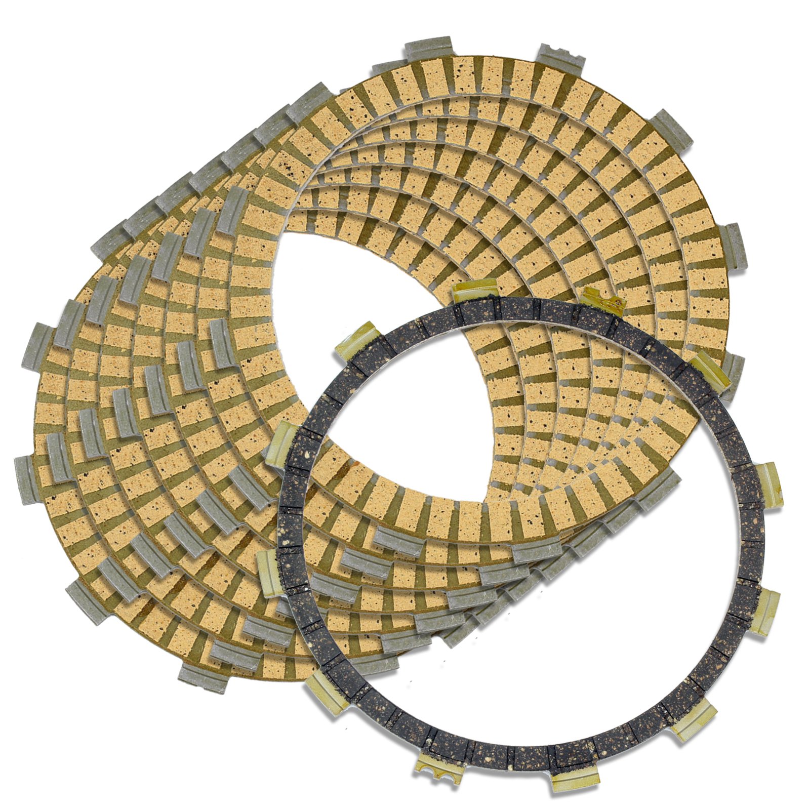 Caltric Clutch Friction Plates Compatible with Yamaha Yfz450 Yf-Z450 Yfz450Bb Sp Le Se 2004-2009 2012-2013