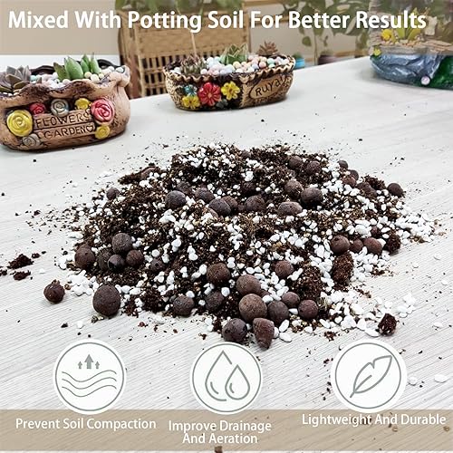 Miniatura 3 de Vermiculita gruesa natural de 15 cuartos de galón para plantas, mezcla mineral orgánica para macetas, cultivo de plantas en maceta, hidroponía,