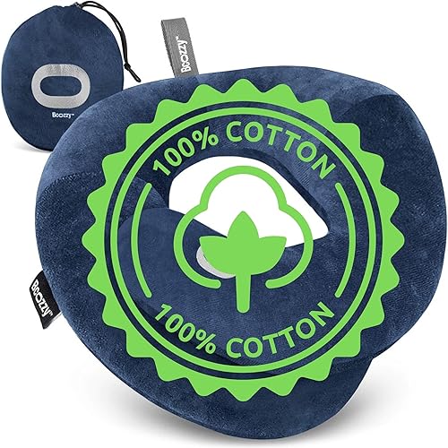 Vista 82 de Bcozzy Almohada cervical de viaje para avión, soporte doble patentado para cabeza, cuello y barbilla Lo mejor para vuelos largos, dormir en avión