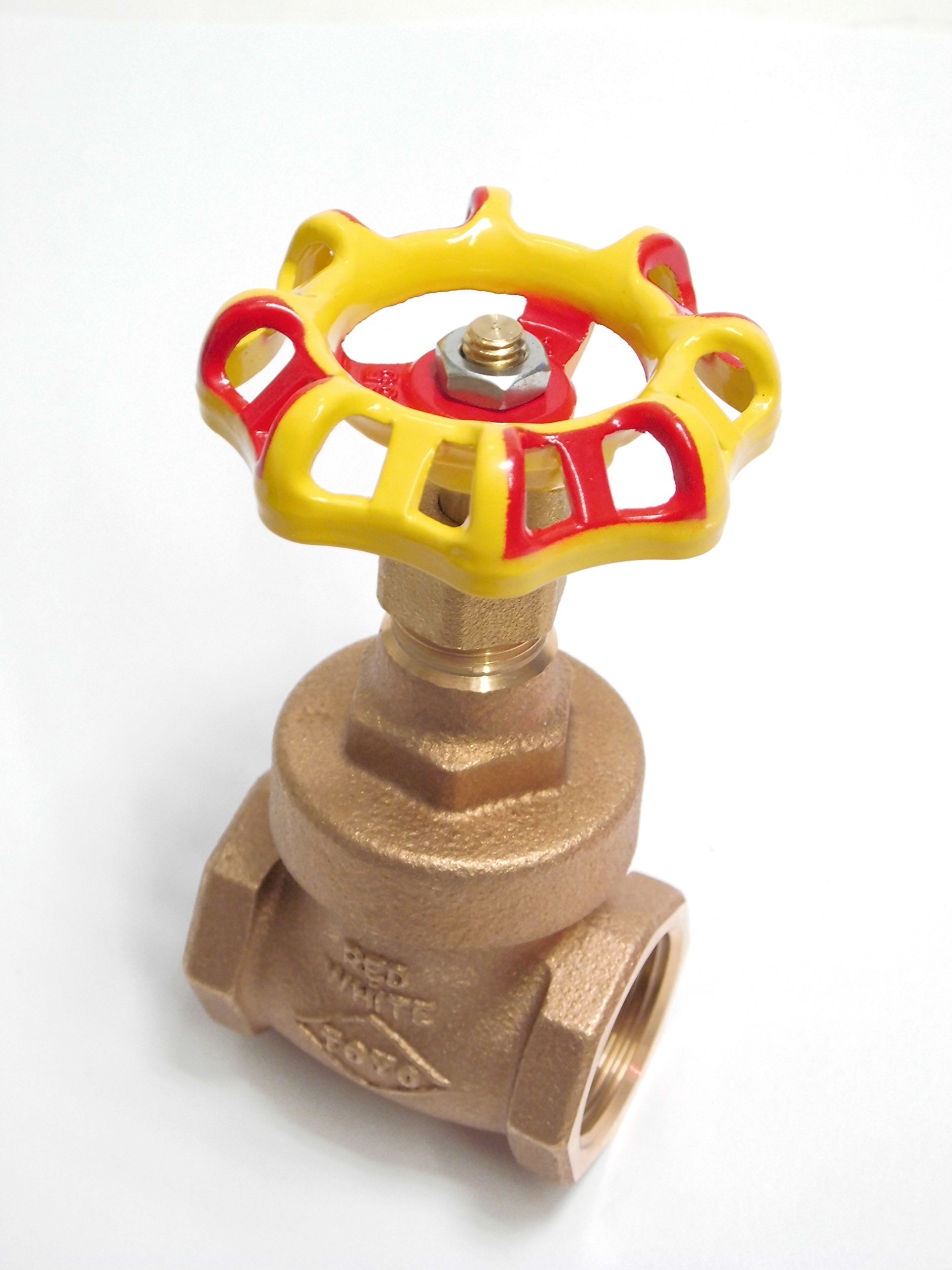 Rot-Gelb Muffen-Absperrschieber aus Rotguss 3/4`` ohn