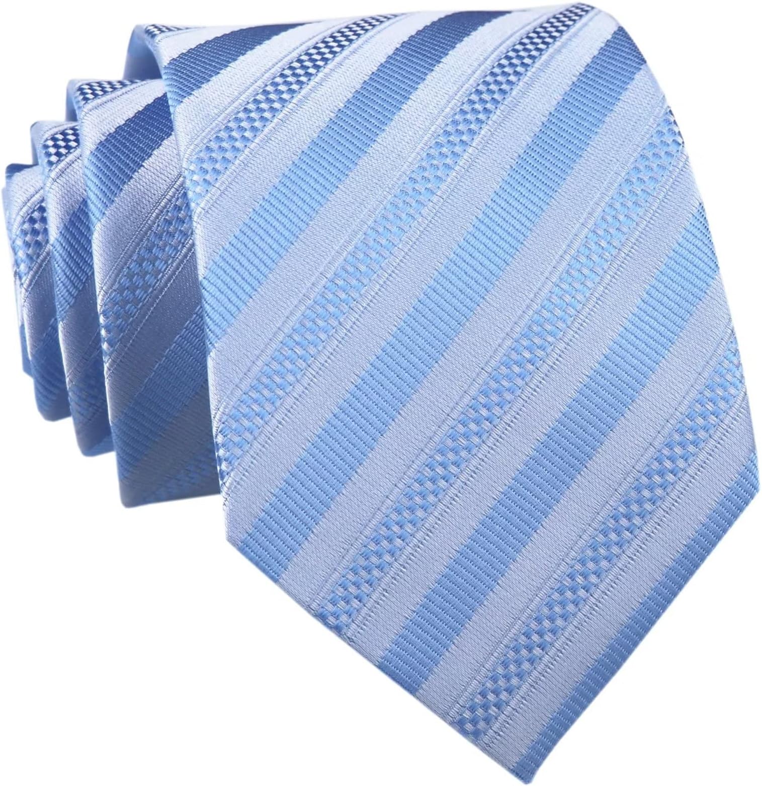 Elfeves Men's Modern Striped Patterned Formal Ties College Daily Woven Neckties