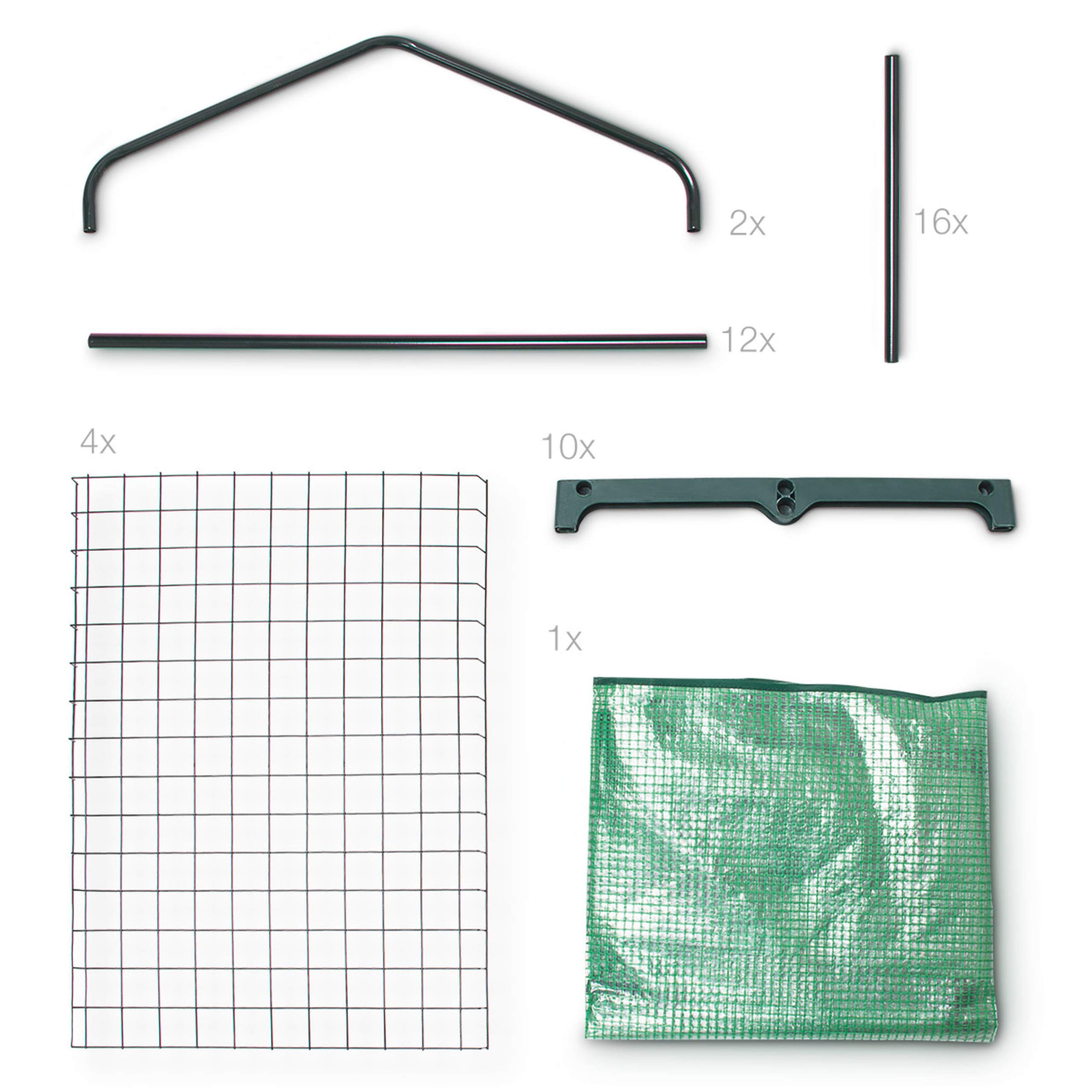 Relaxdays Serra Vivaio per Giardinaggio, 4 Ripiani, HLP 158x70x50 cm, Accessorio Giardinaggio sul Balcone, Verde