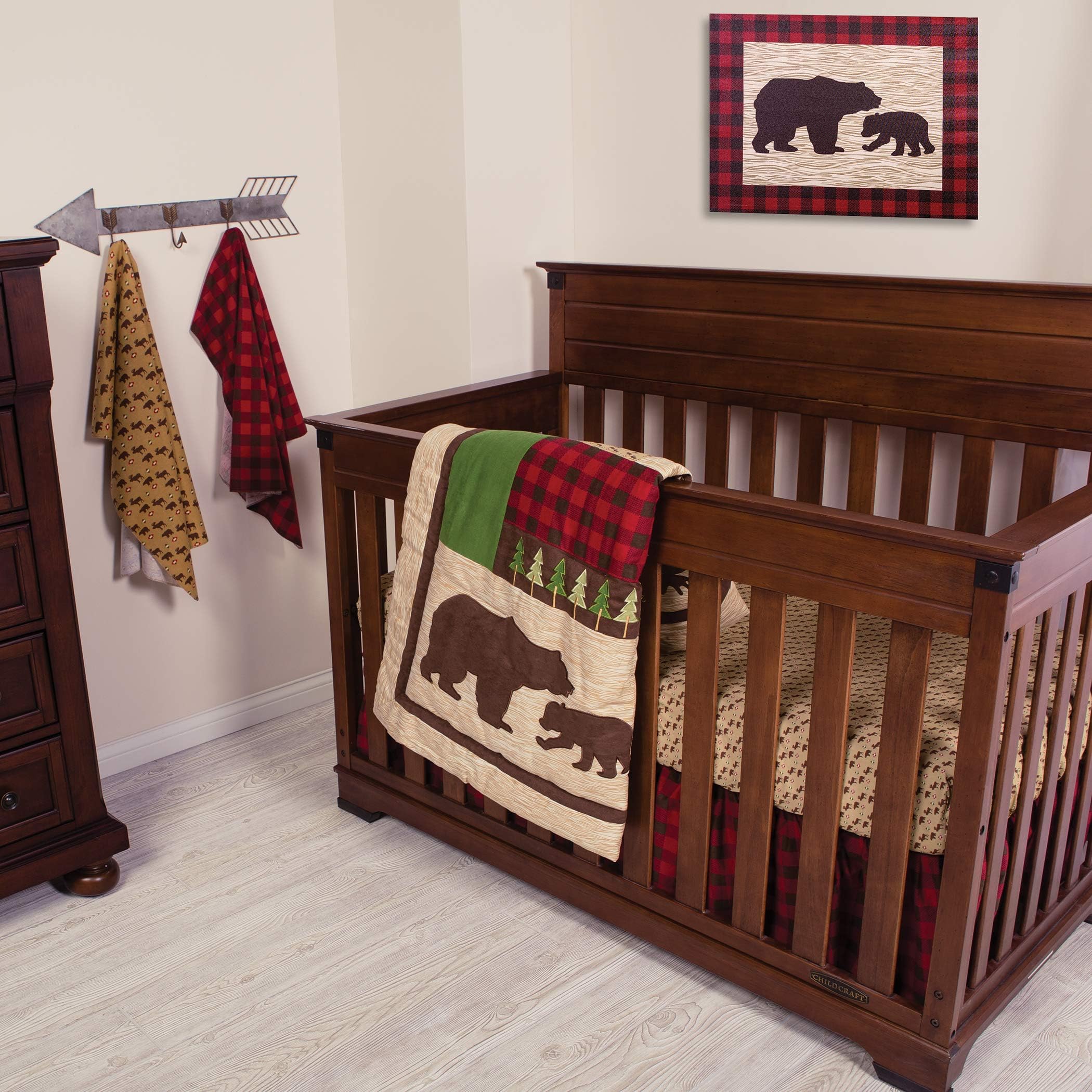 Trend Lab Trend Lab Northwoods 6 Piece Crib Bedding Set, Brown Baby