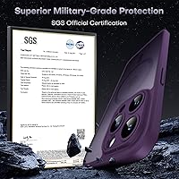 Vista 312 de TOCOL Funda magnética 3 en 1 para iPhone 15 Pro, mejorada [protección completa de cámara] con 2 protectores de pantalla, compatible con MagSafe, Gris