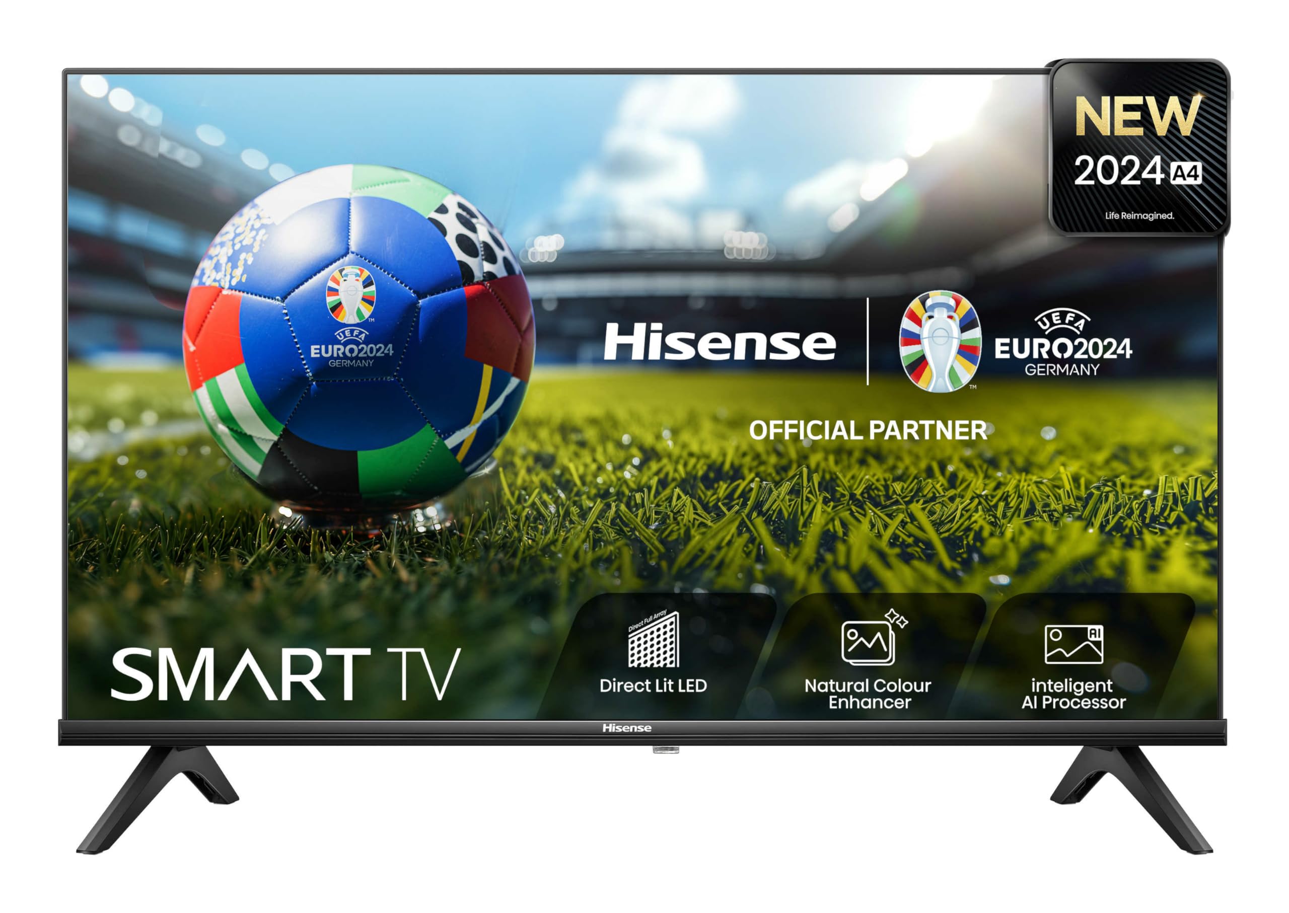 Hisense 32 Inch Smart TV 32A4NTUK - HD Resolution, Natural Colour