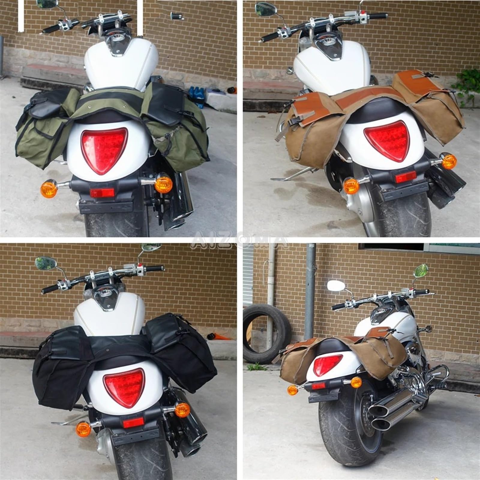 Amazon | バイク サイドバッグ スズキ用 ブルバード用 M109R用 VZR