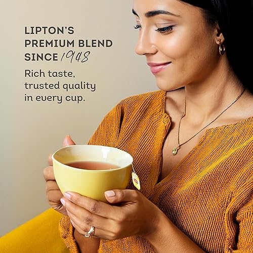 Miniatura 7 de Lipton Yellow Label Finest Blend  Té suelto  Calidad premium  Té negro  Compatible con Strong Chai  31.75 oz (paquete de 1)