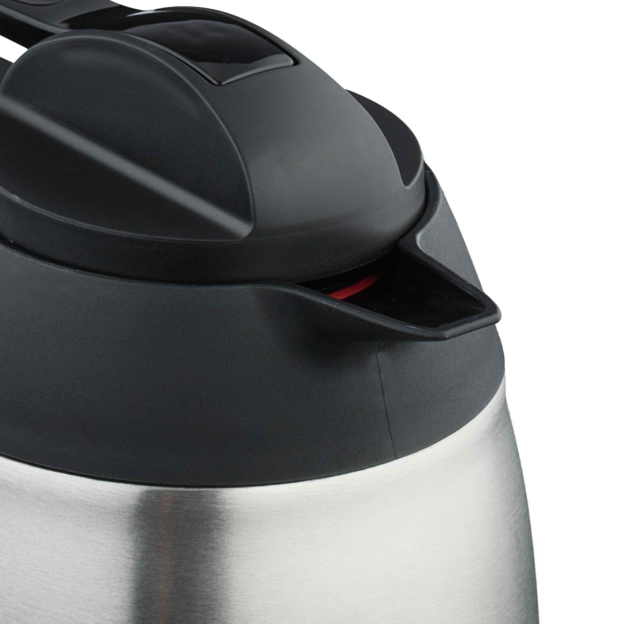Relaxdays Carafe en Acier Inoxydable, pichet Isotherme pour thé, café, Distributeur, 1,5 litres, avec poignée, argenté
