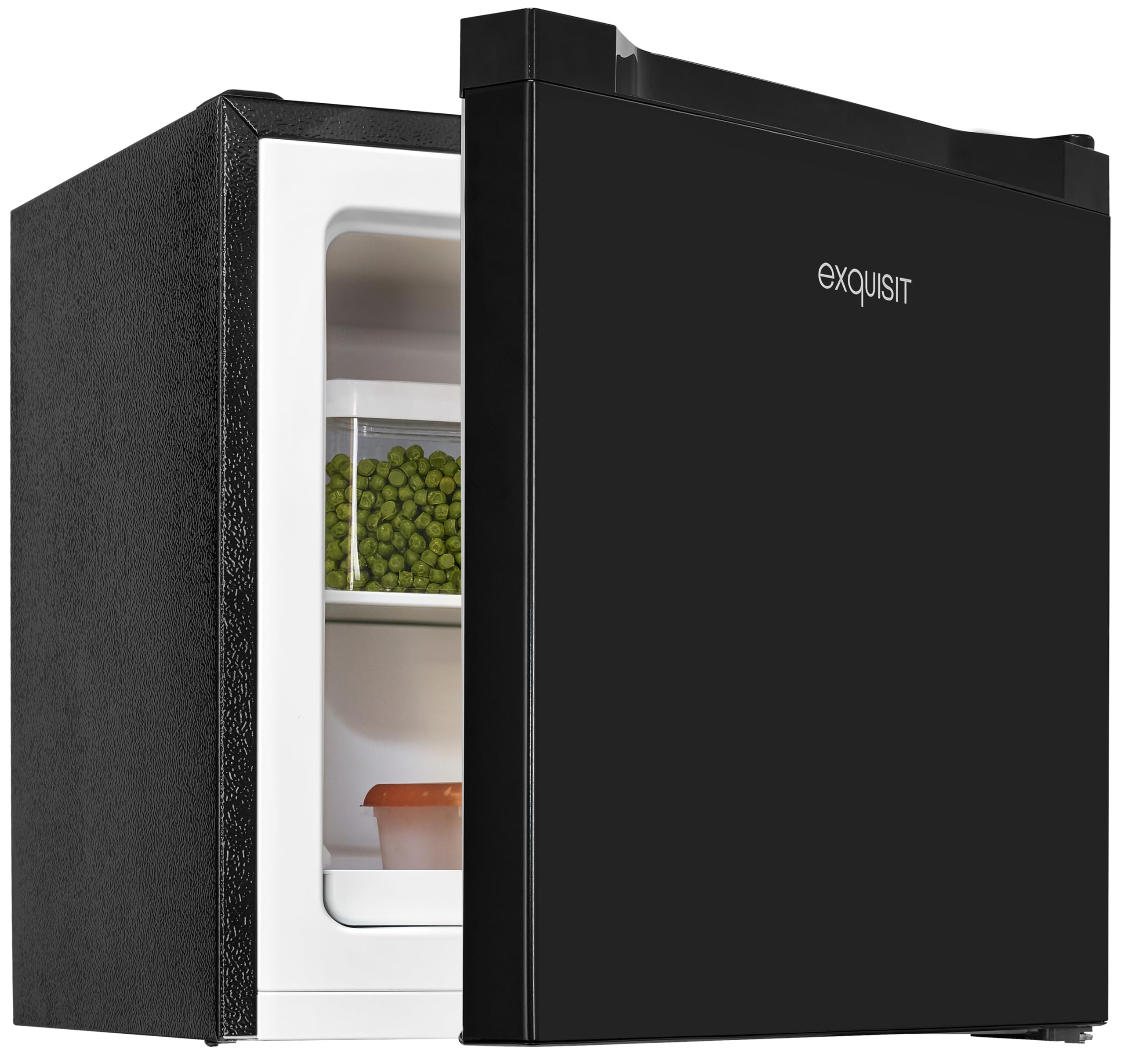 Exquisit GB40-050C – Schwarzer Tisch-Gefrierschrank, 31L, Energieeffizienz C, 39 dB