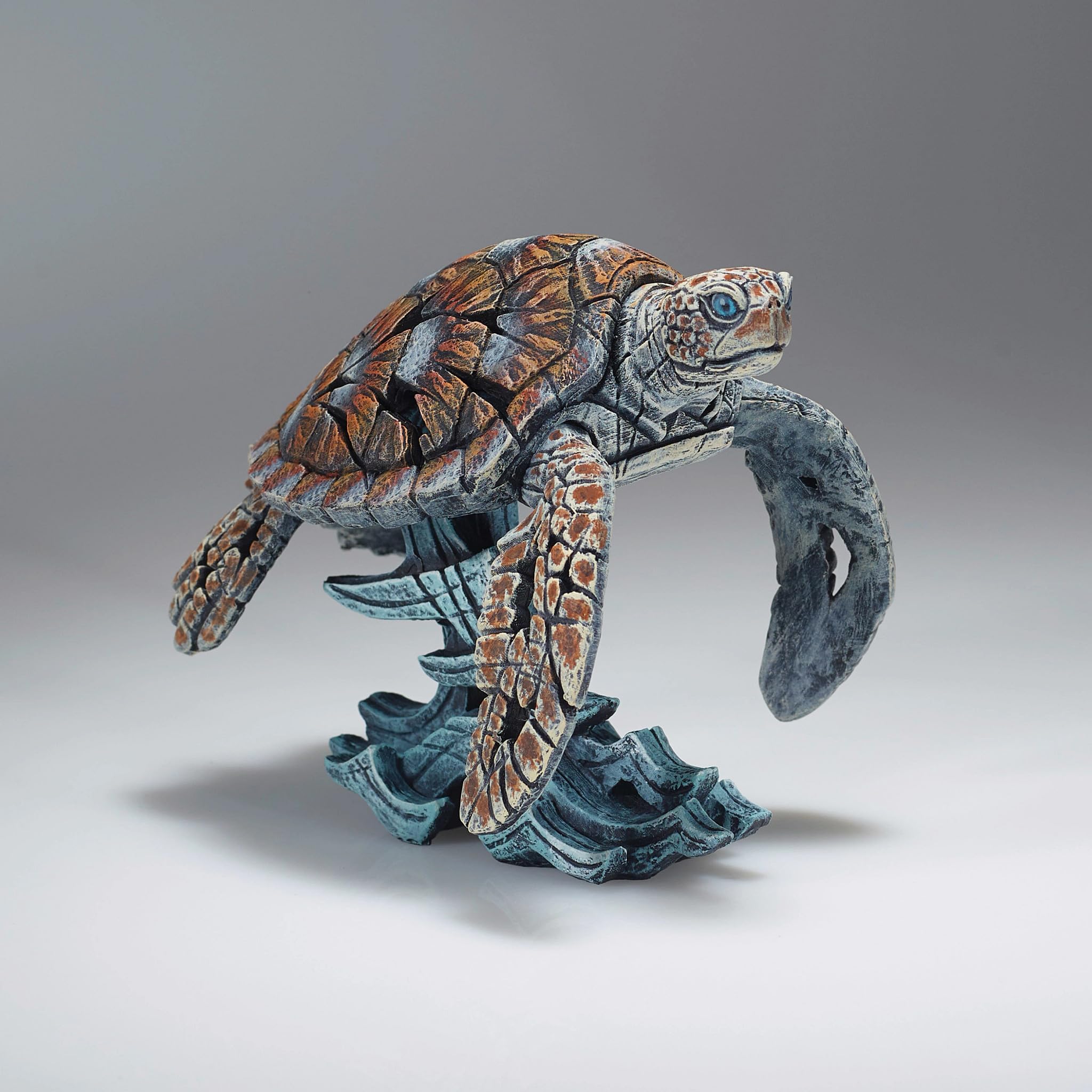 Enesco Edge Sculpture Sea Turtle on Wave Miniature Figurine, 4.73 Inch, Multicolor - Image 4