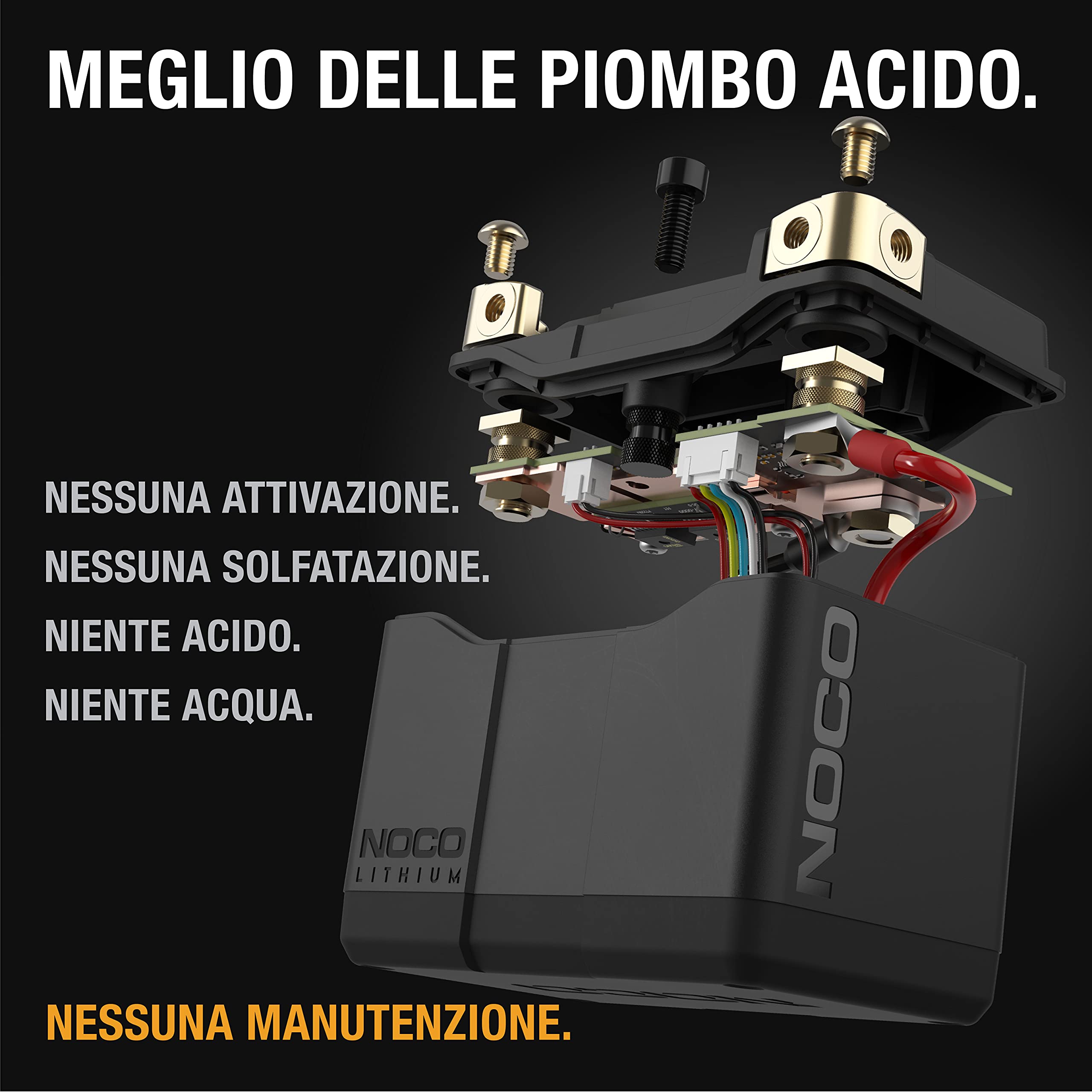 NOCO Lithium NLP5: Batteria Moto 12V Ultra-Leggera – Gruppo 5 – 2Ah – Avviamento 250A – BMS Intelligente – Certificata UL