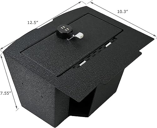Miniatura 9 de Caja fuerte para consola central Black Horse compatible con Dodge Ram 1500 09-10, Ram 1500 11-18, Dodge Ram 2500 09-10, Ram 2500 11-18, Dodge Ram