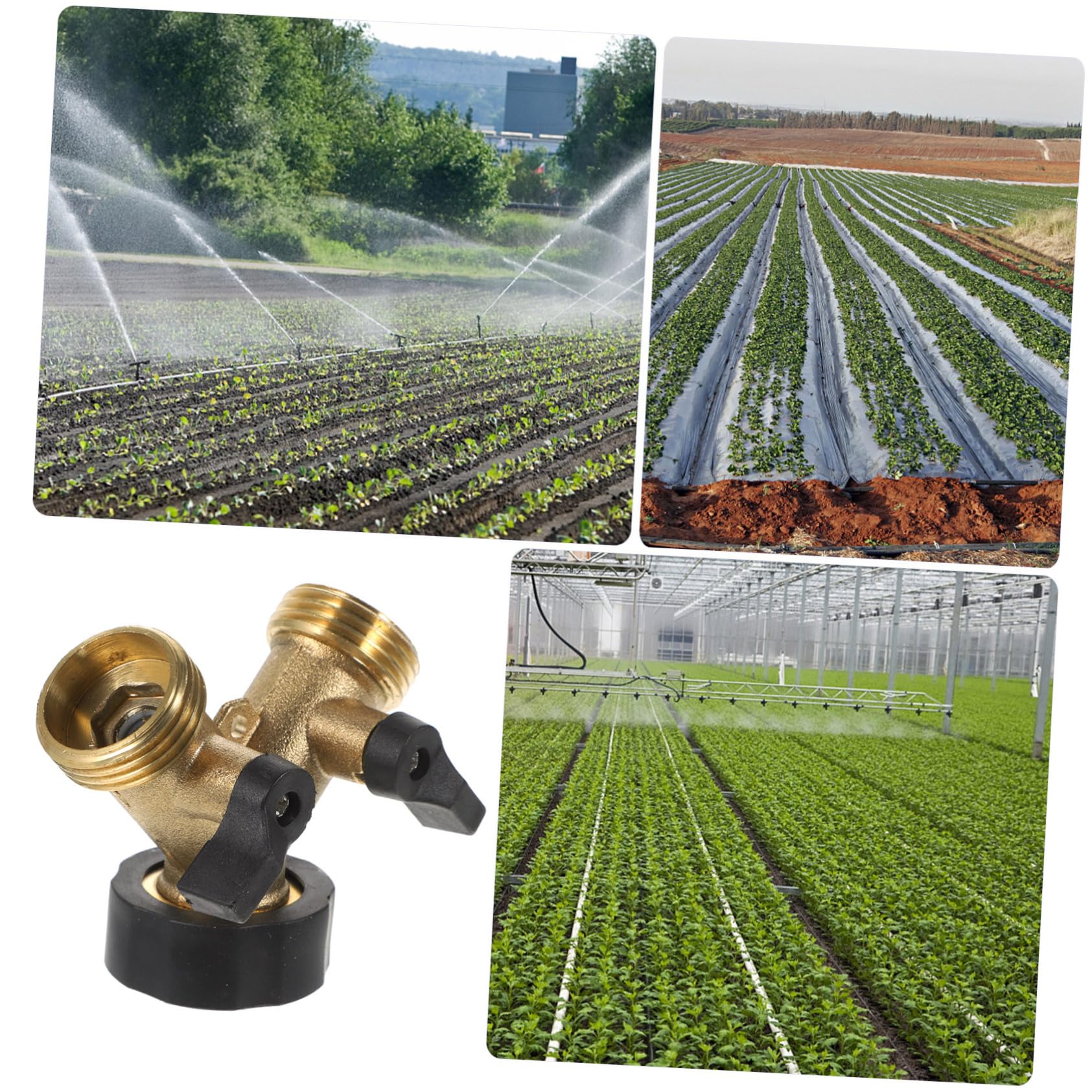 SUPVOX 2pezzi Sdoppiatore y per Tubo Flessibile da Giardino in Ottone Connettore Doppia Via per Tubo Flessibile Divisore per Rubinetto Accessori per di Ricambio per