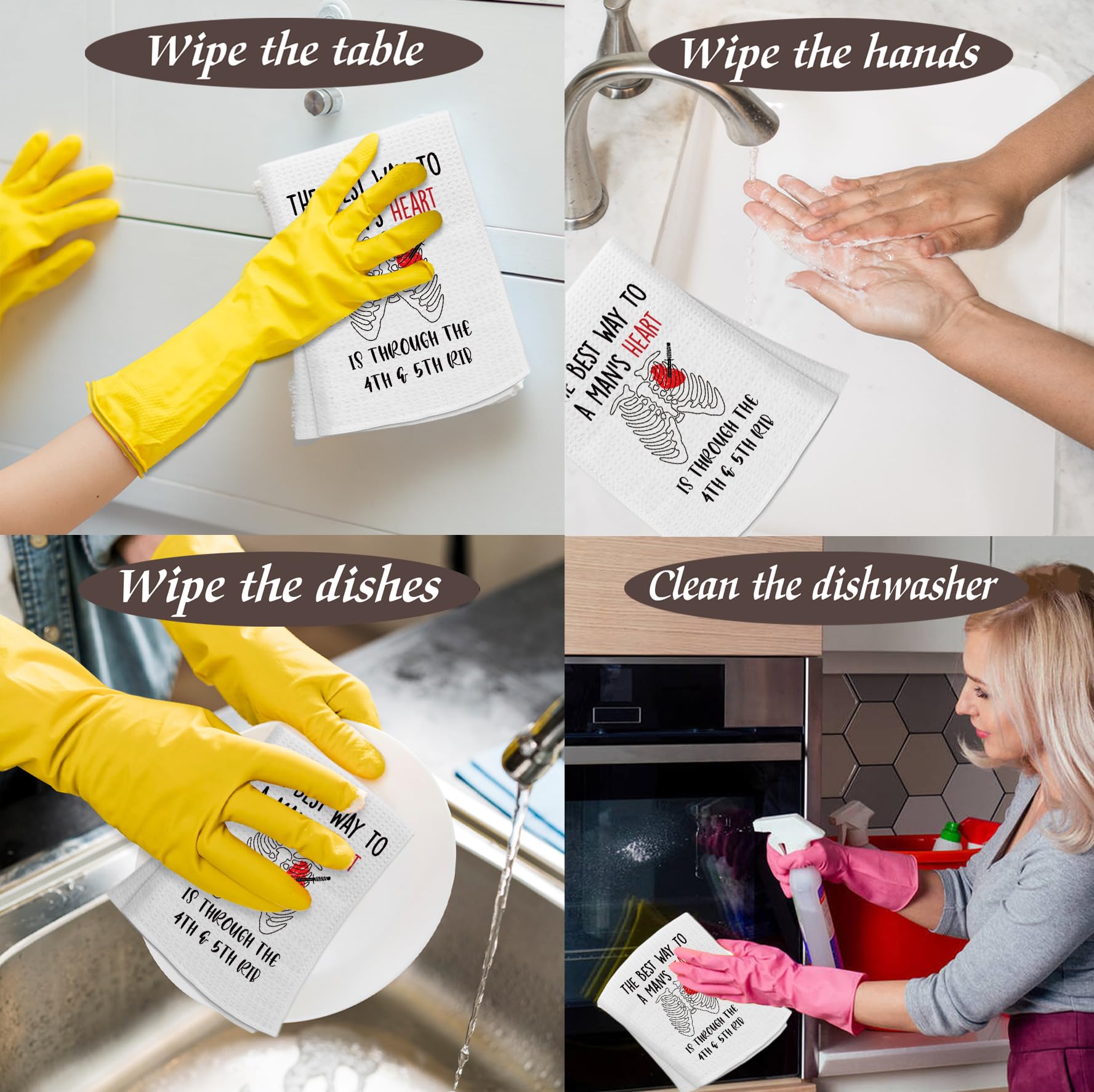 Torchons Décoratifs à Motif Vache Highland Pour Salle De Bain