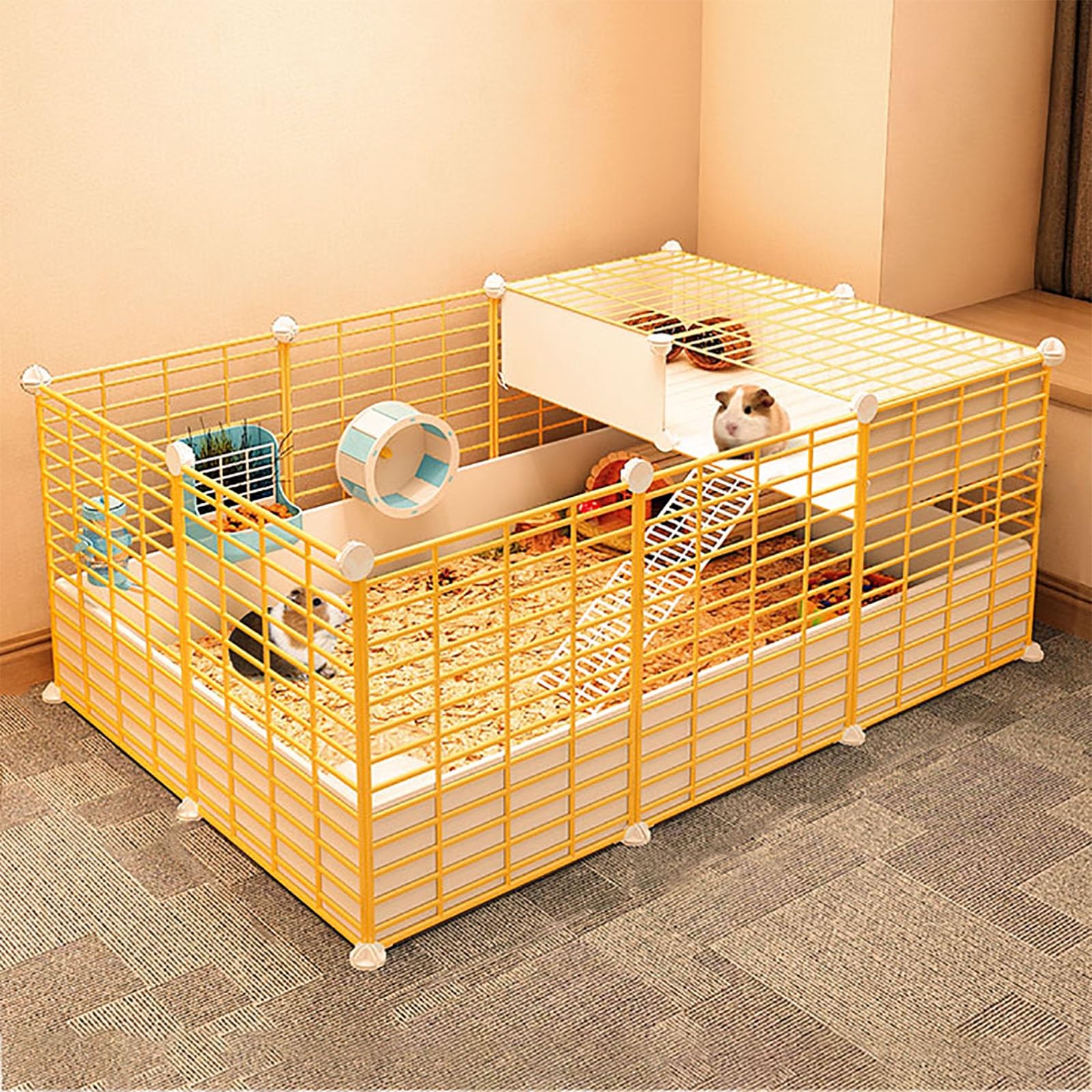 Recinto per animali domestici, Recinto per animali domestici per piccoli animali fai-da-te, Recinto per porcellini d'India, Recinto per criceti, Recinzione portatile per interni ed esterni i