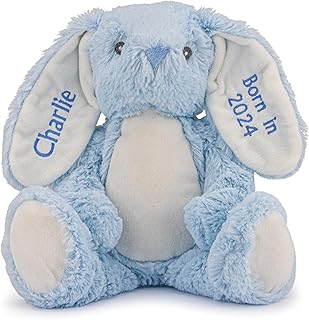 Lobeko Personalised Bunny Teddy Bear Rabbit Soft Toy Newborn