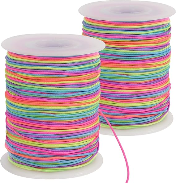 Avigers 0.8mm Elastisches Band Für Schmuck - 2x100m Transparentes Gummiband