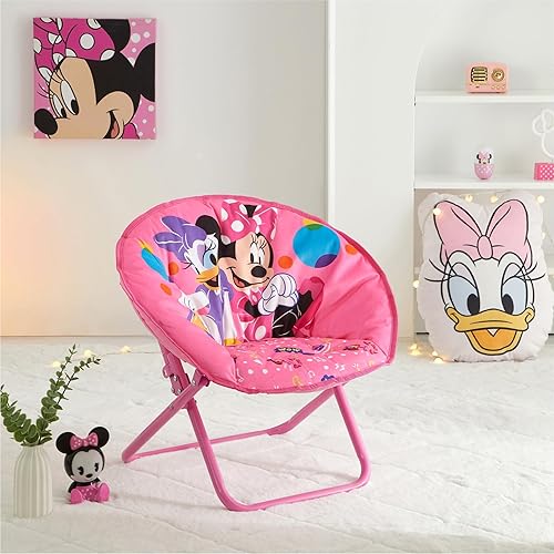 Miniatura 125 de Idea Nuova Paw Patrol Skye - Silla plegable Saucer™ de 19 pulgadas con marco de metal rosa, a partir de 3 años Avengers / Gris,Pistas de