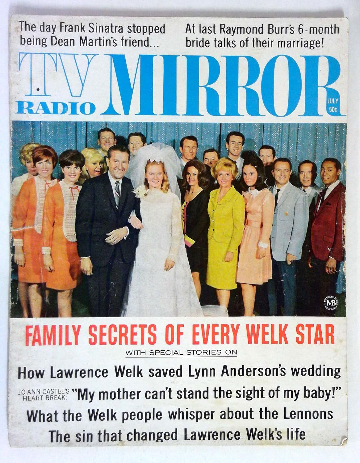 TV Radio Mirror July (1968)-Frank Sinatra-Raymond Burr-Lawrence Welk