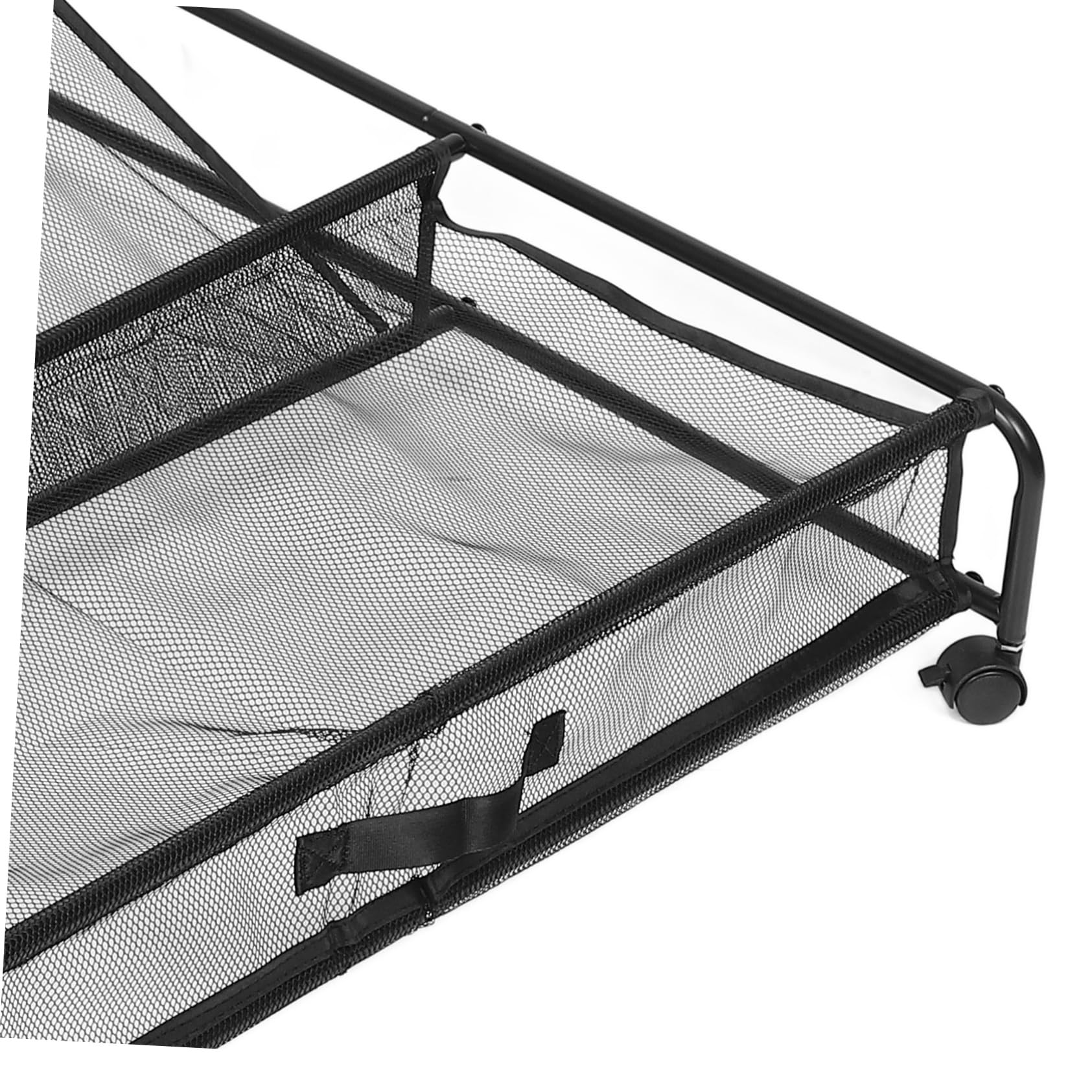 Mobestech Scarpiera Sotto Letto con Ruote, Organizzatore in Ferro Argento | Contenitore in Plastica Riutilizzabile, Supporta Peso Elevato, Movimento Agevole e Salvaspazio per Camera