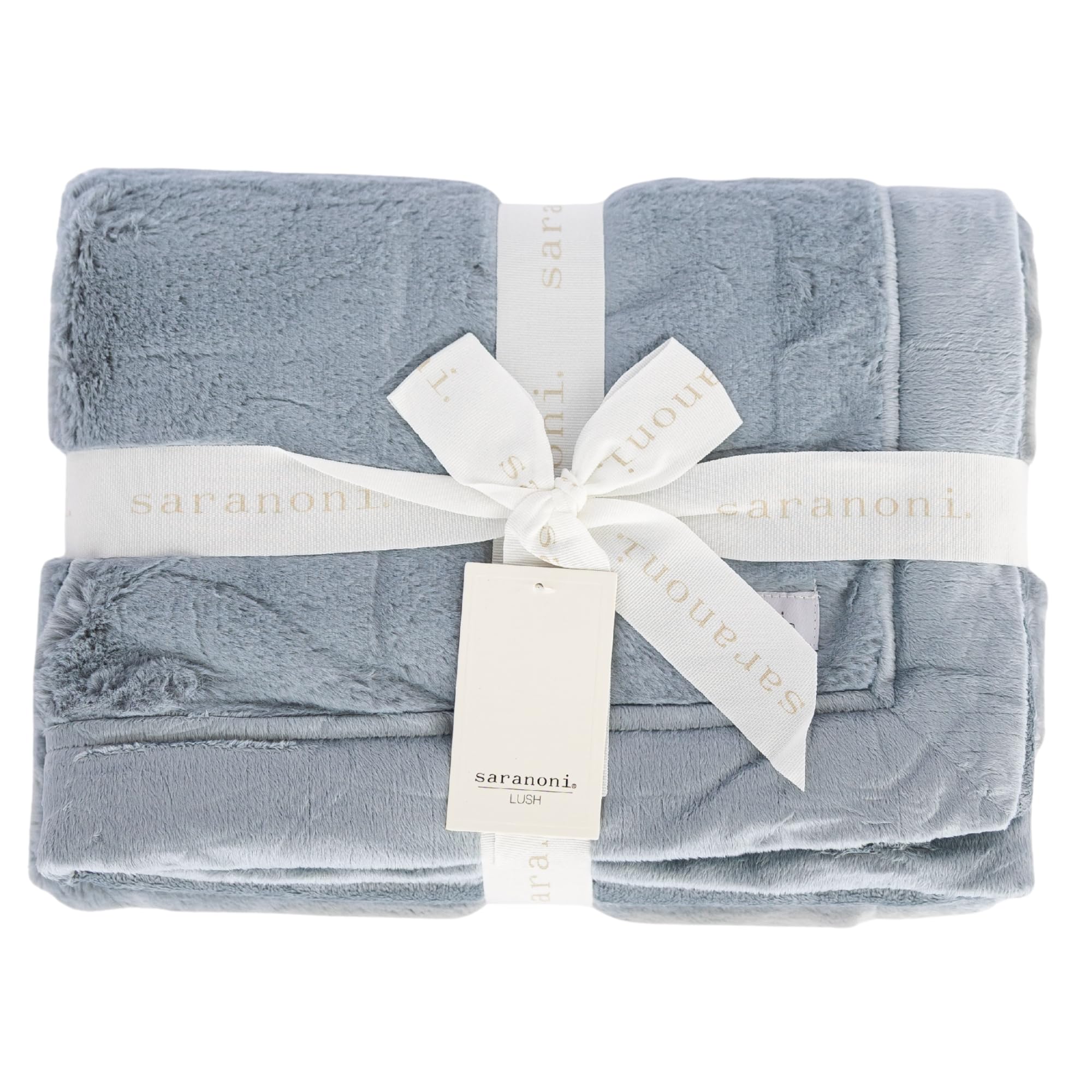 Saranoni Luxury Lush Kids Blanket | Ultra-Soft &amp; Cozy Plush Comfy Blankets for Kids &amp; Teens | Slate - 40” x 60”