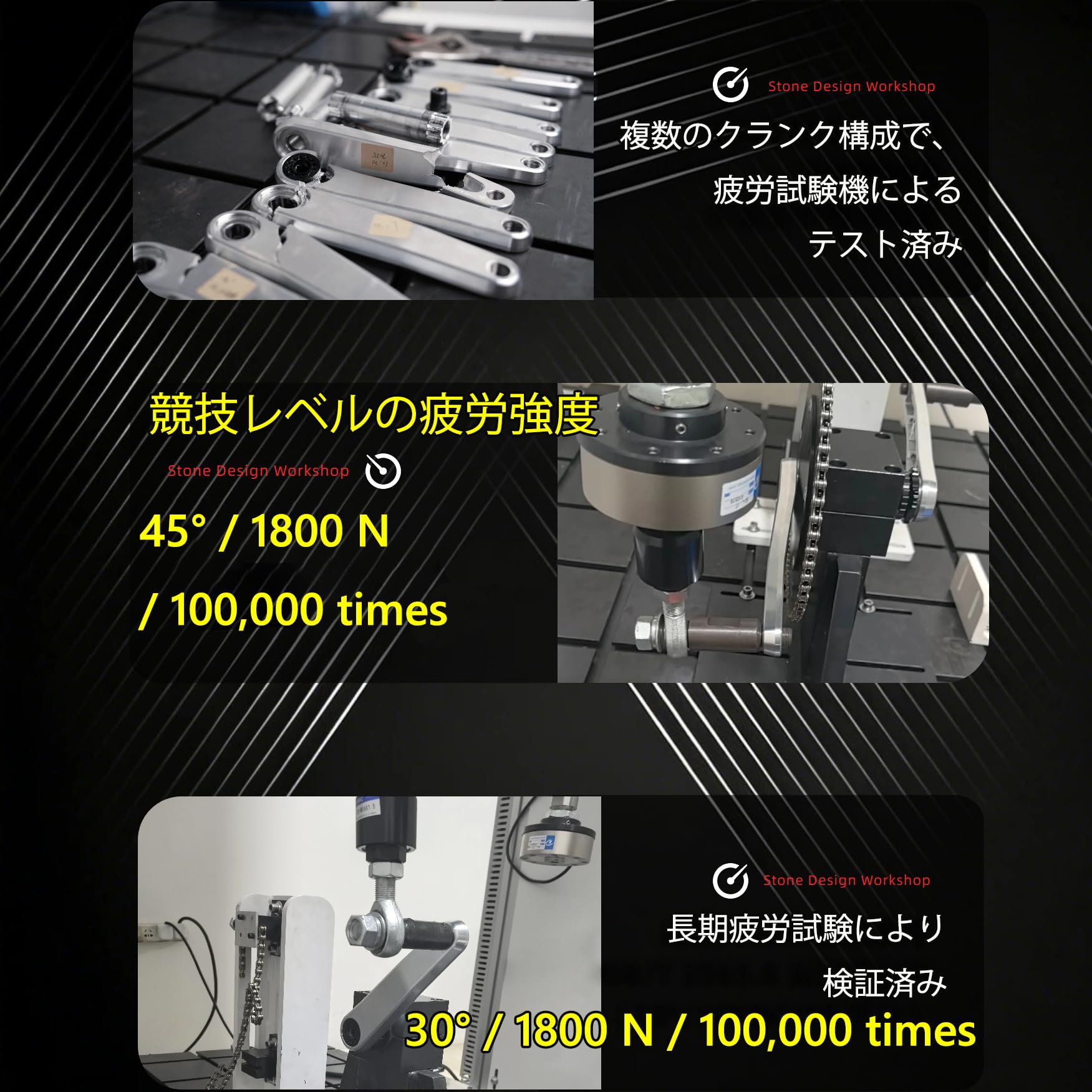 Amazon | DJC Stone ロードバイク用クランクセット 28.99mm DUB 8