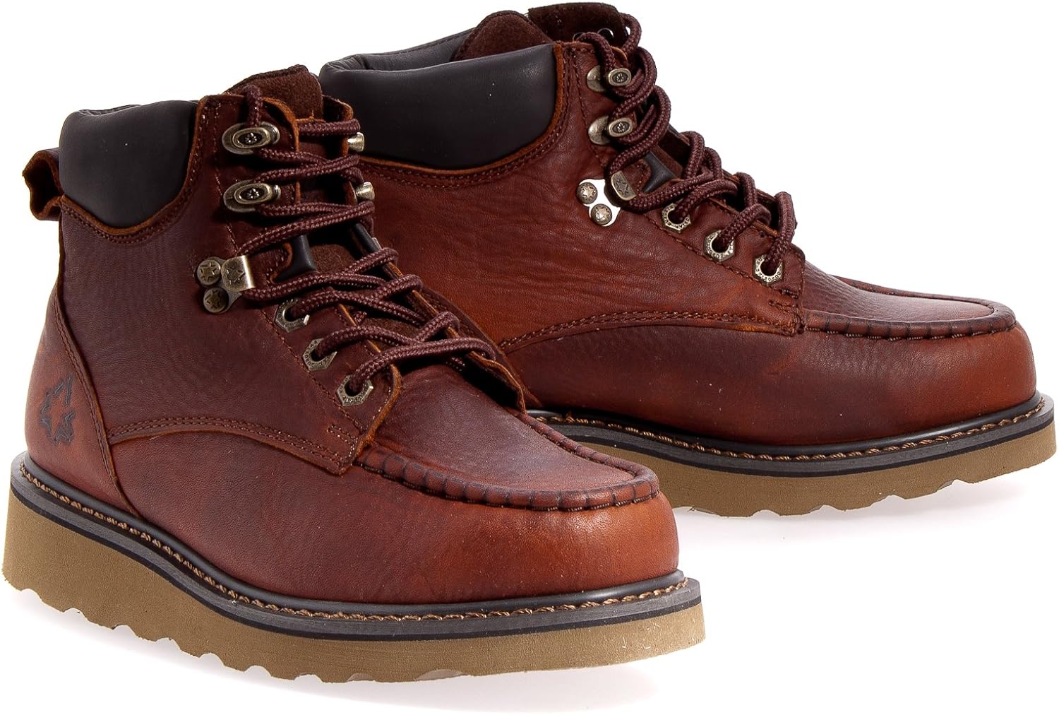 EUROSTAR Mens Eitan Sponge Work Brown Boot 10 US Clothing