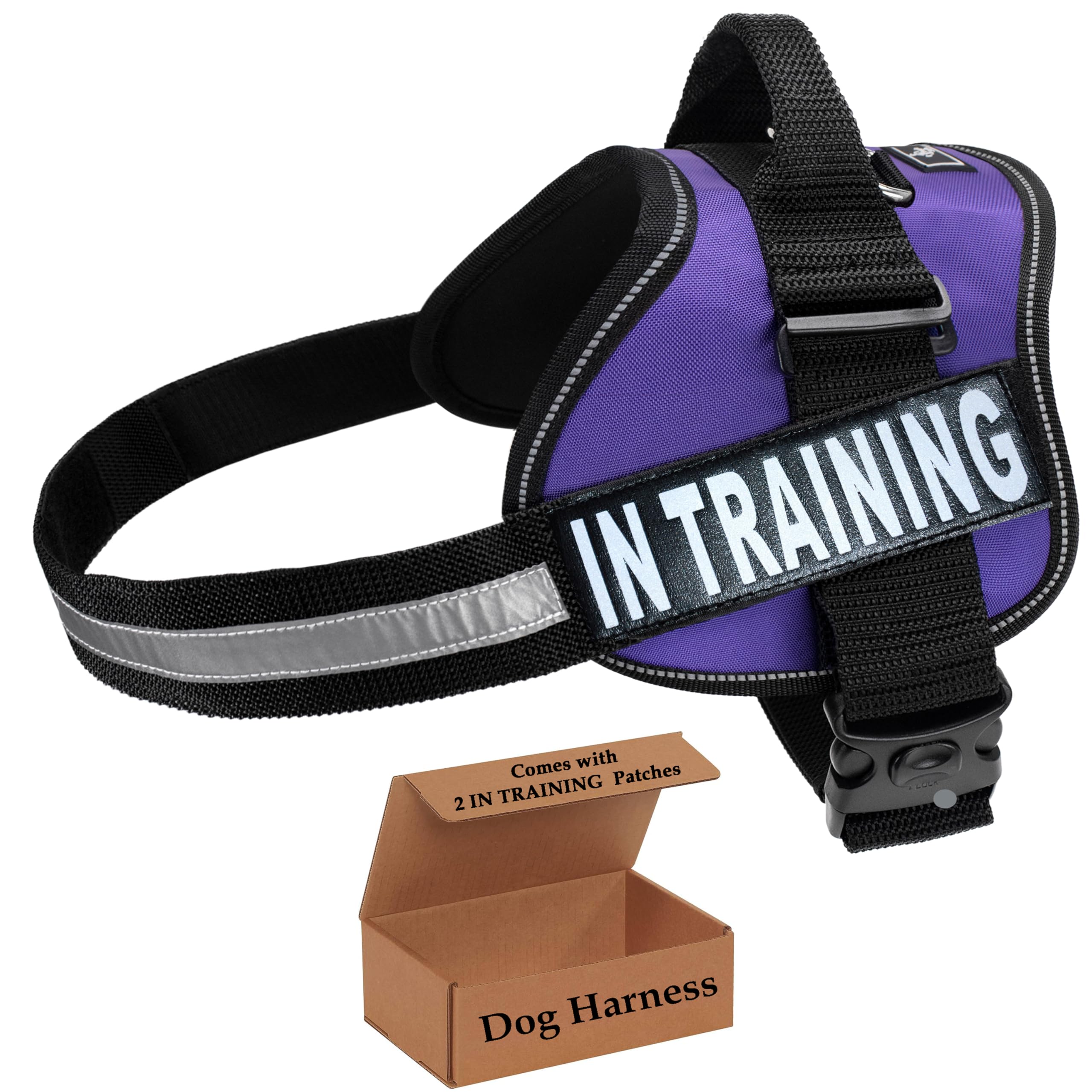 Service Dog in Training Vest - Adjustable No Pull Dog Harness with Patches. in Training Dog Vest for Service Dogs Small, Medium and Large Easy On/Off