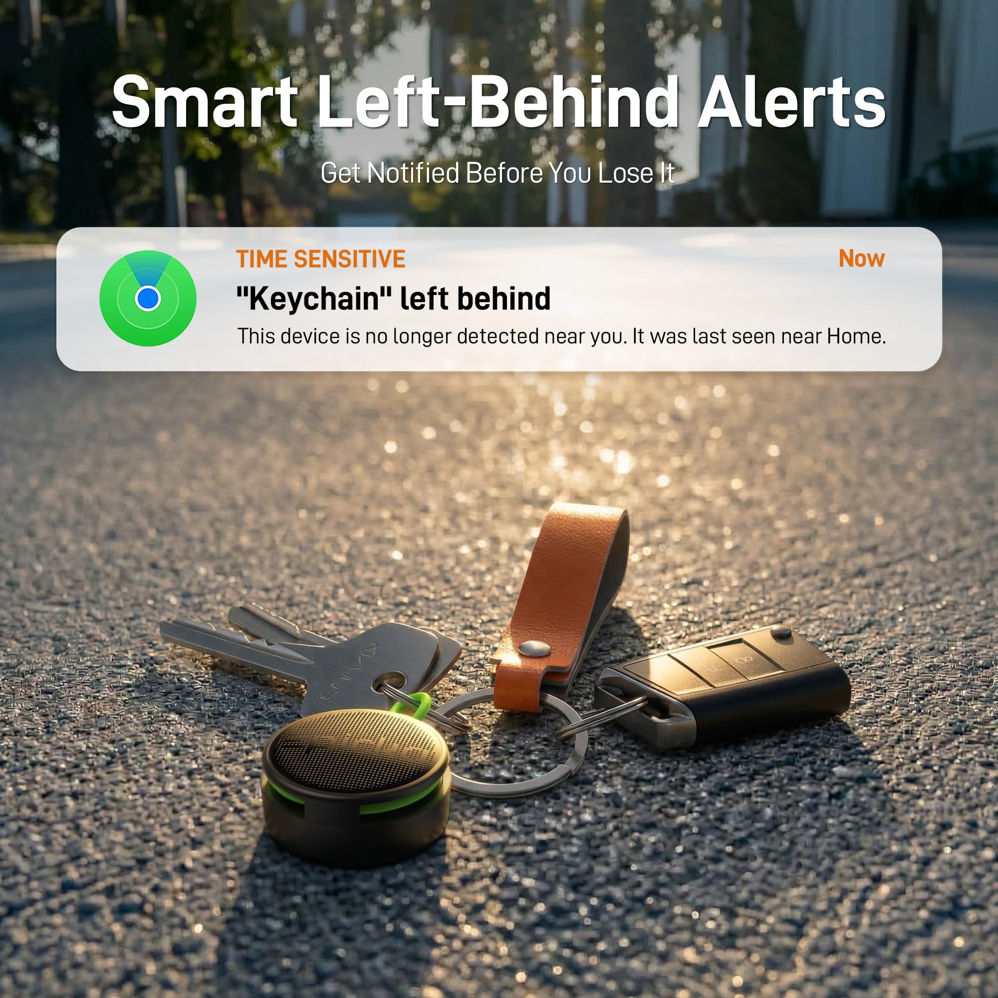 Epicka Smart Tracker 4 Pack, Schlüsselfinder KeyFinder Kompatibel mit Apple Wo ist? APP (Nur iOS), Schlüsselfinder für Gepäck/Taschen/Brieftasche, IP67 Wasserdicht