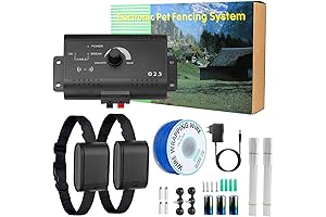Moclever Electric Dog Fence System | 1.2-Acre Pet Containment for Dogs Small/Medium/Large