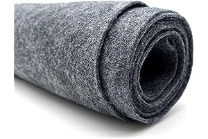 72" Wide Charcoal Felt Fabric by The Yard