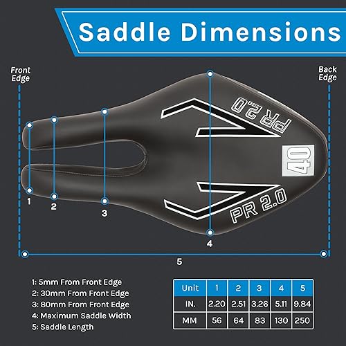 Miniatura 13 de ISM Asiento de bicicleta sin nariz serie PR – Sillín de bicicleta de alivio anatómico para bicicletas híbridas, contrarreloj, carretera y montaña