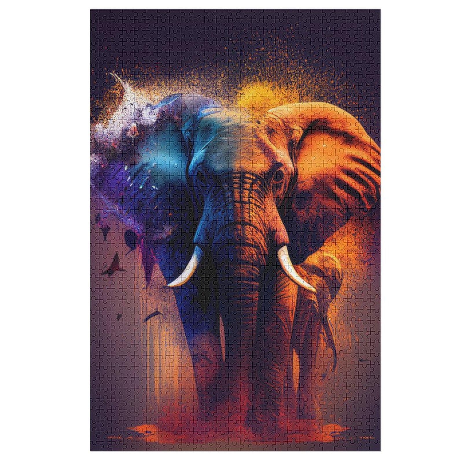 2000-Teile-Puzzles für Erwachsene – Elefant – Kinderpuzzle Recycling-Familie 70x100cm
