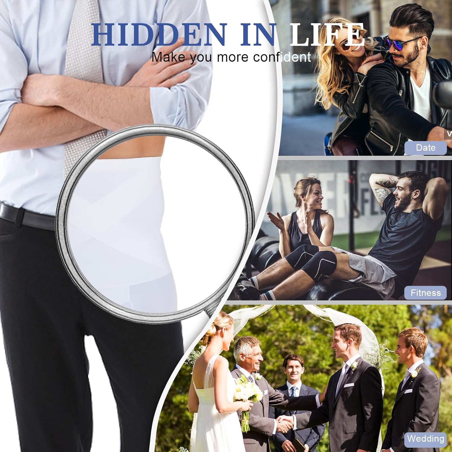 Mens Shapewear Tummy Control Shorts High-Rise Compression Underwear, Slimming Body Shaper, Shaping Boxer Briefs - Image 5