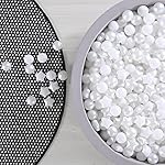 GOGOSO Ball Pit Balls for Toddler, Baby Plastic Playballs Kids Soft Pastel Pelotas Non-Toxic BPA-Free, Pearl White+White Star Balls,100 Balls